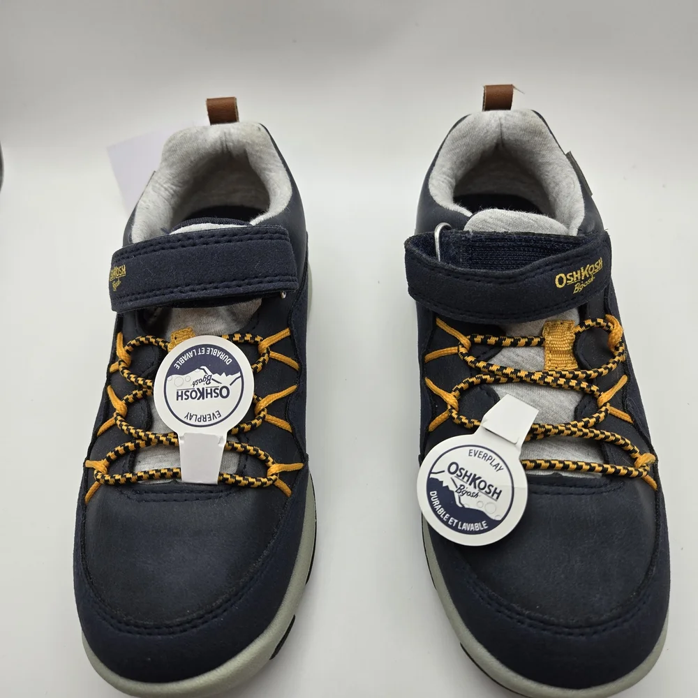 OshKosh B'gosh Toddlers Blue and Yellow Sneakers with Velcro - Picture 4 of 8